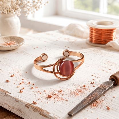 Pulseira de Cobre Rosa da Hearth
