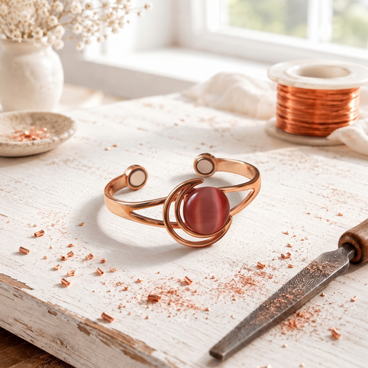 Pulseira de Cobre Rosa da Hearth