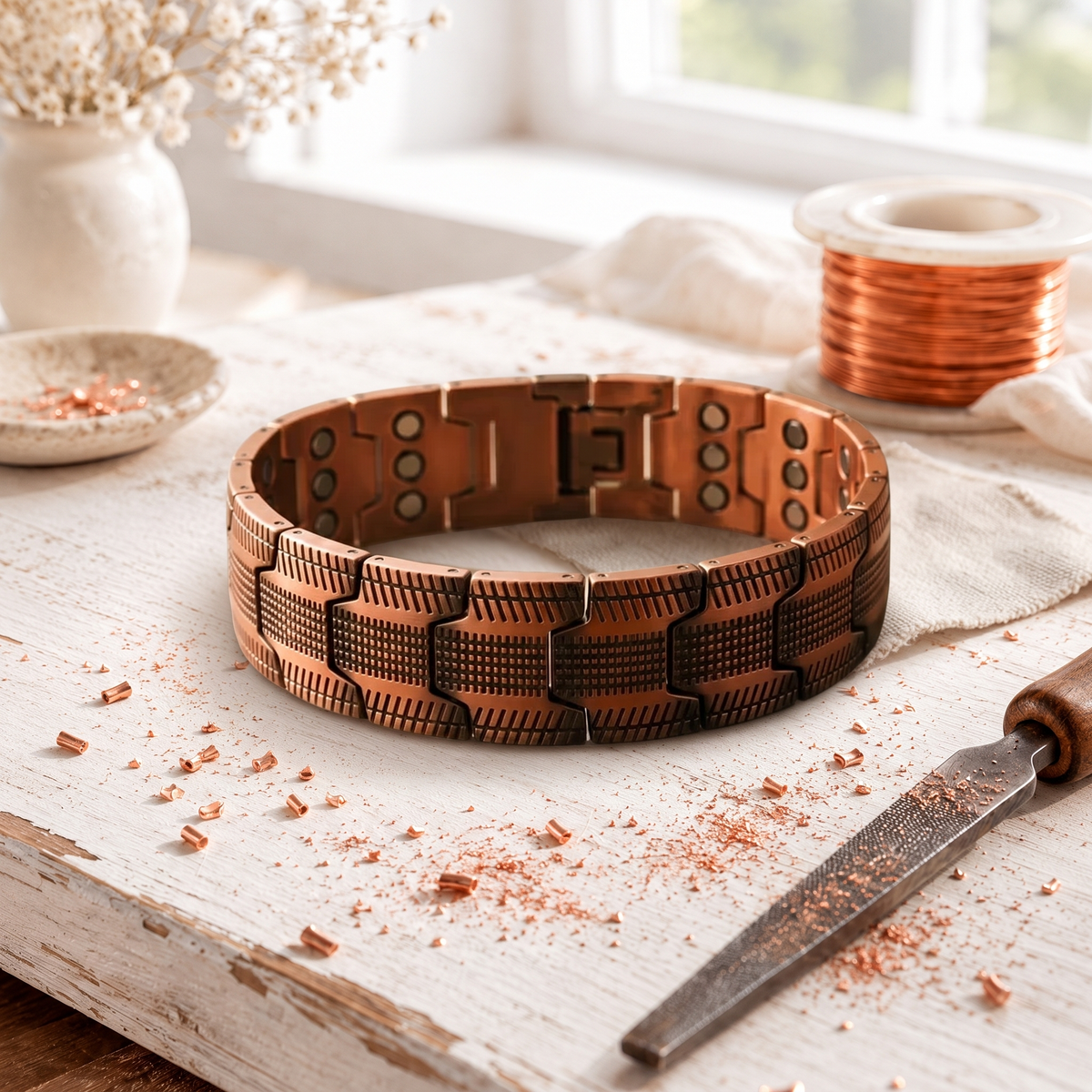 Pulseira de Cobre com Ponta de Flecha