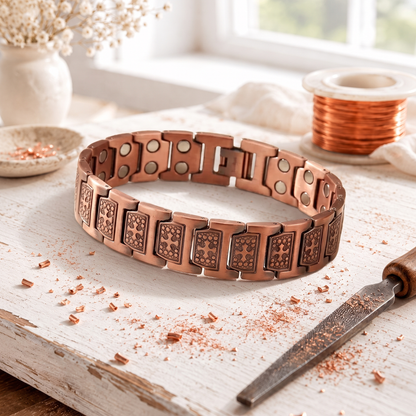 Pulseira masculina Affluence em cobre