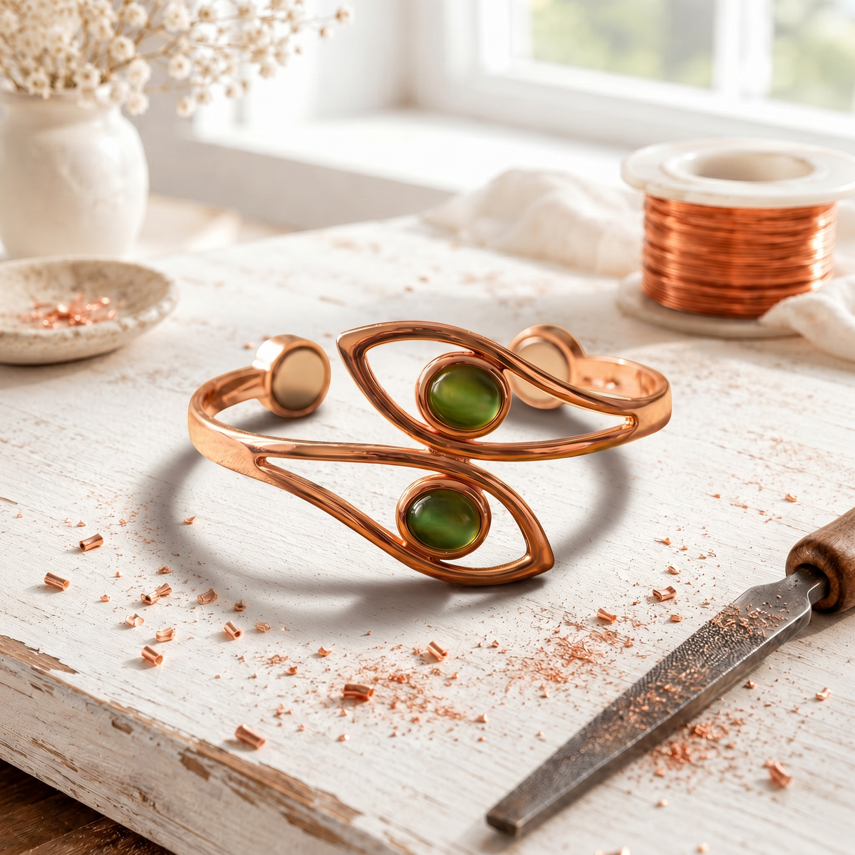 Pulseira de Cobre Frond